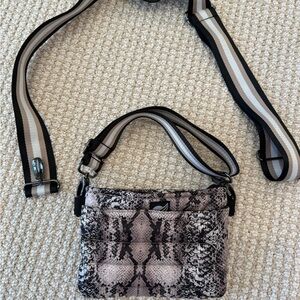 Think Rolyn Snake Print Crossbody Bag